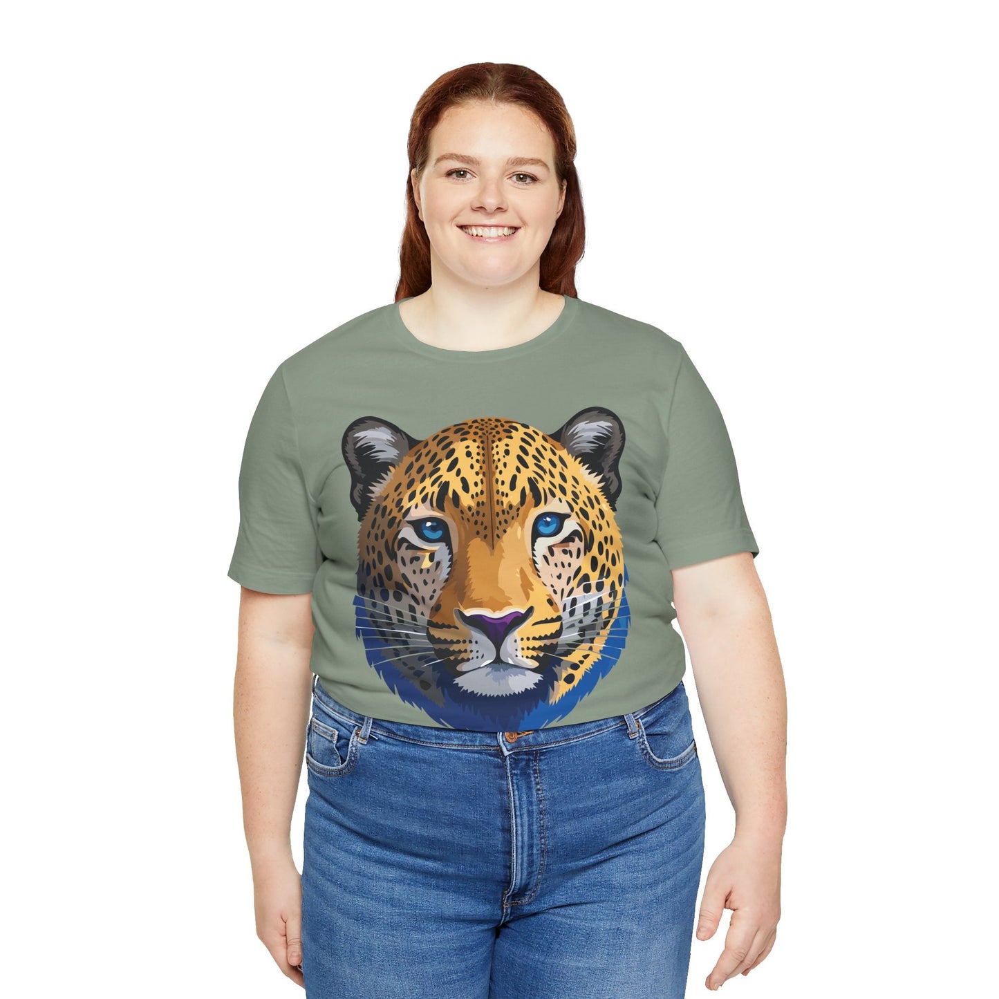 Unisex Animal Graphic Tee Shirt With Wildlife Art Design For Everyday Comfort Short Sleeve