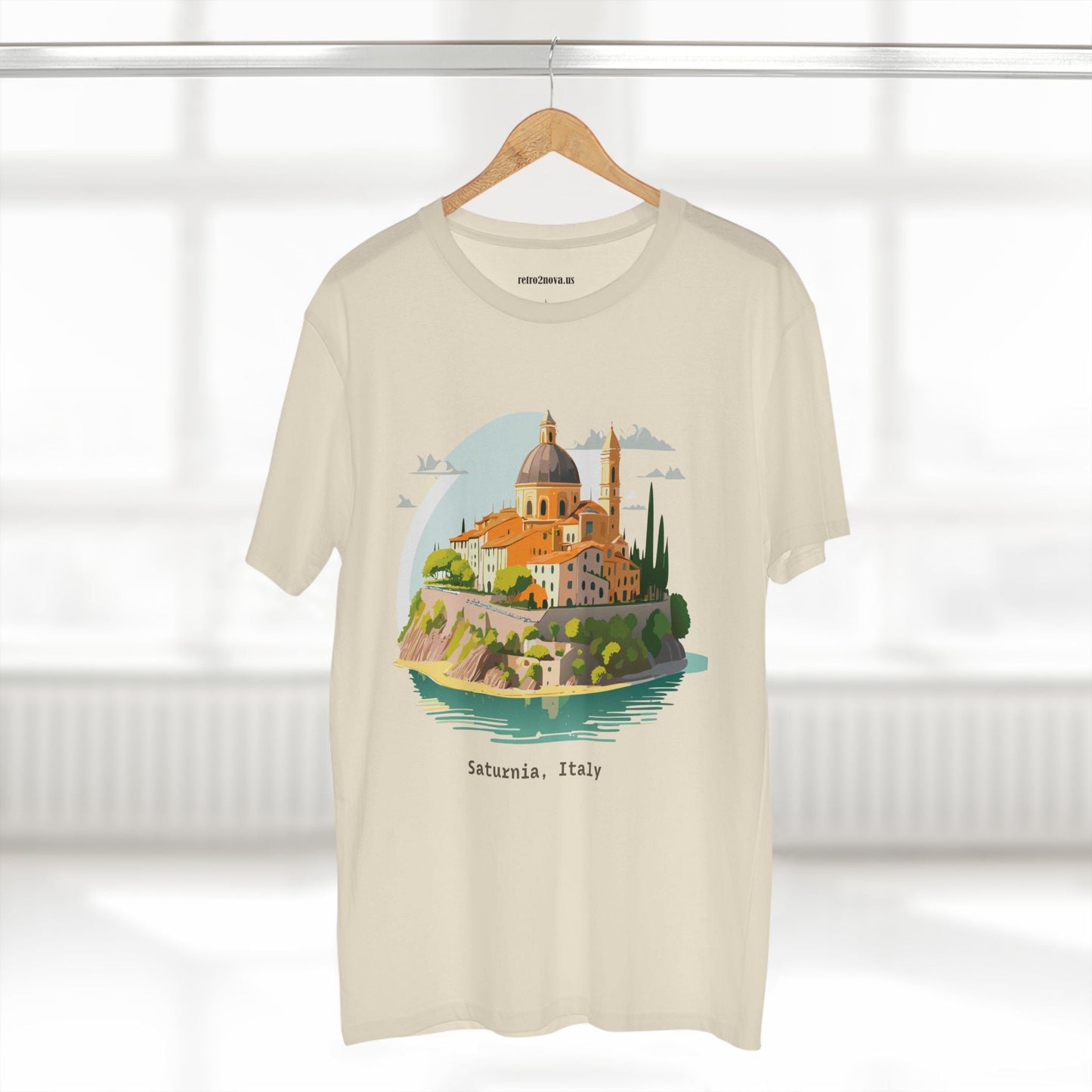 Italy Travel Shirt Unisex Cotton Tee With Original Art Design Retro2Nova Edition