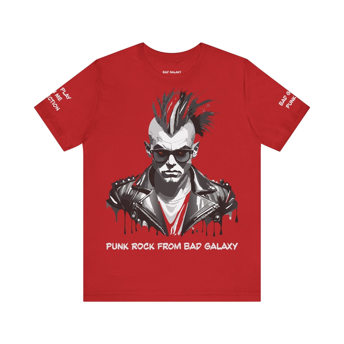 Punk Rock Tee Shirt From Bad Galaxy Made To Order 100 Percent Cotton Eco Friendly Inks