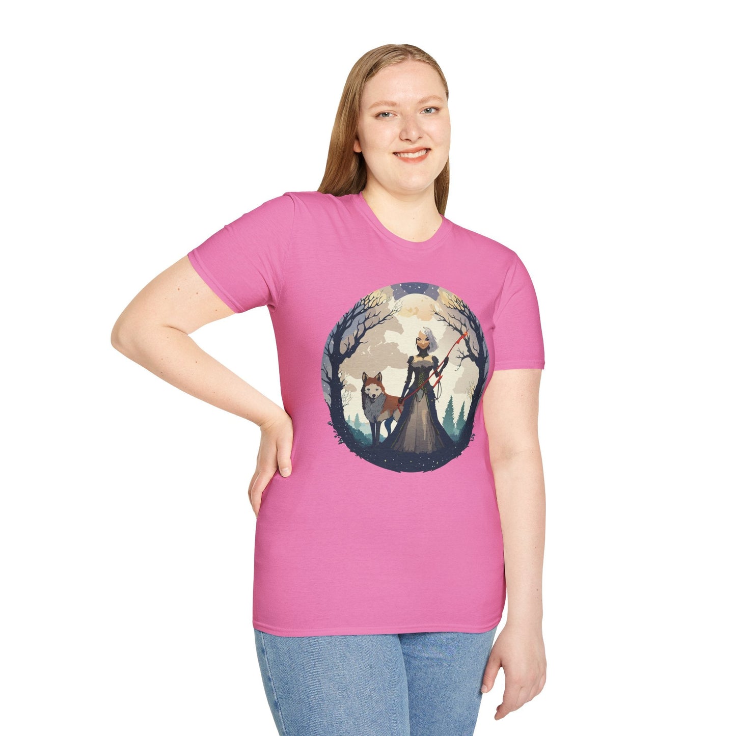Womens Graphic T Shirts Ladies Art Design Tee Unisex Softstyle Cotton Tee Everyday Comfort