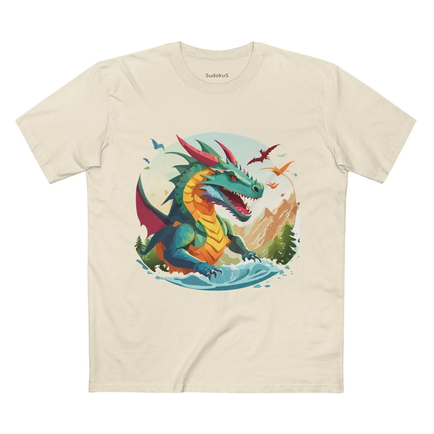 Dragon Graphic Unisex 100 Cotton Staple Tee 26