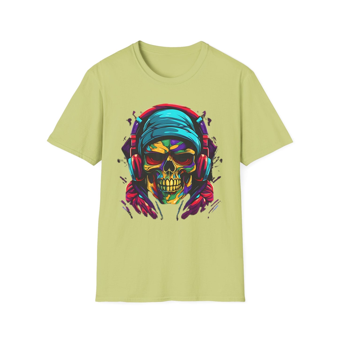 Skull T Shirt Unisex Skeleton Design Gildan Softstyle Cotton Tee for Men Women Durable