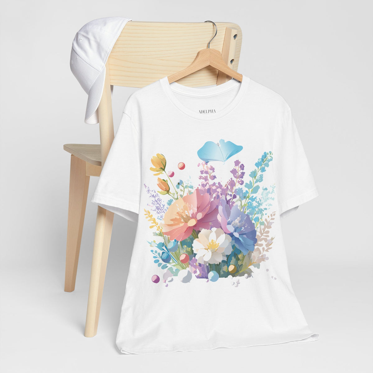 Floral Graphic Tee Shirt - Bella+Canvas Unisex 100 Cotton 1