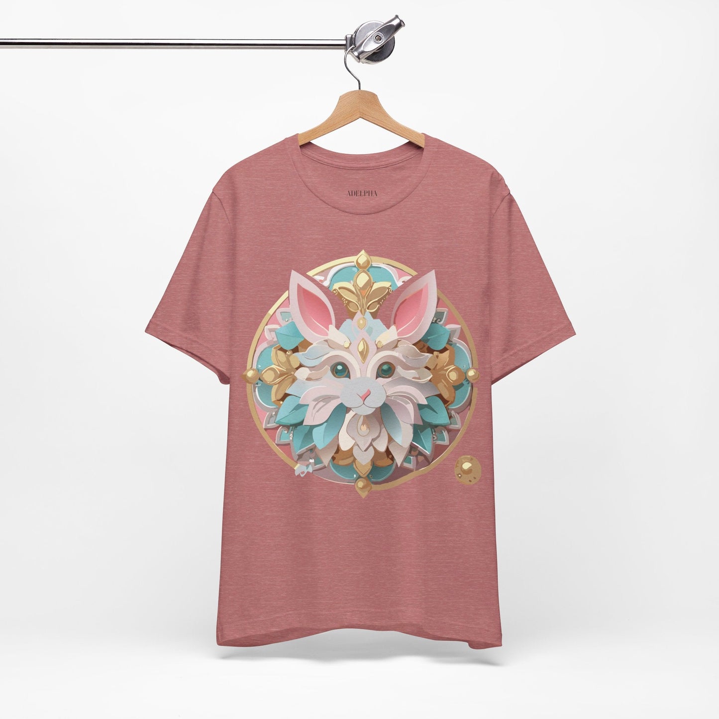 Medallion Graphic Unisex 100 Cotton Vintage Animal Medal Artwork Tee 88