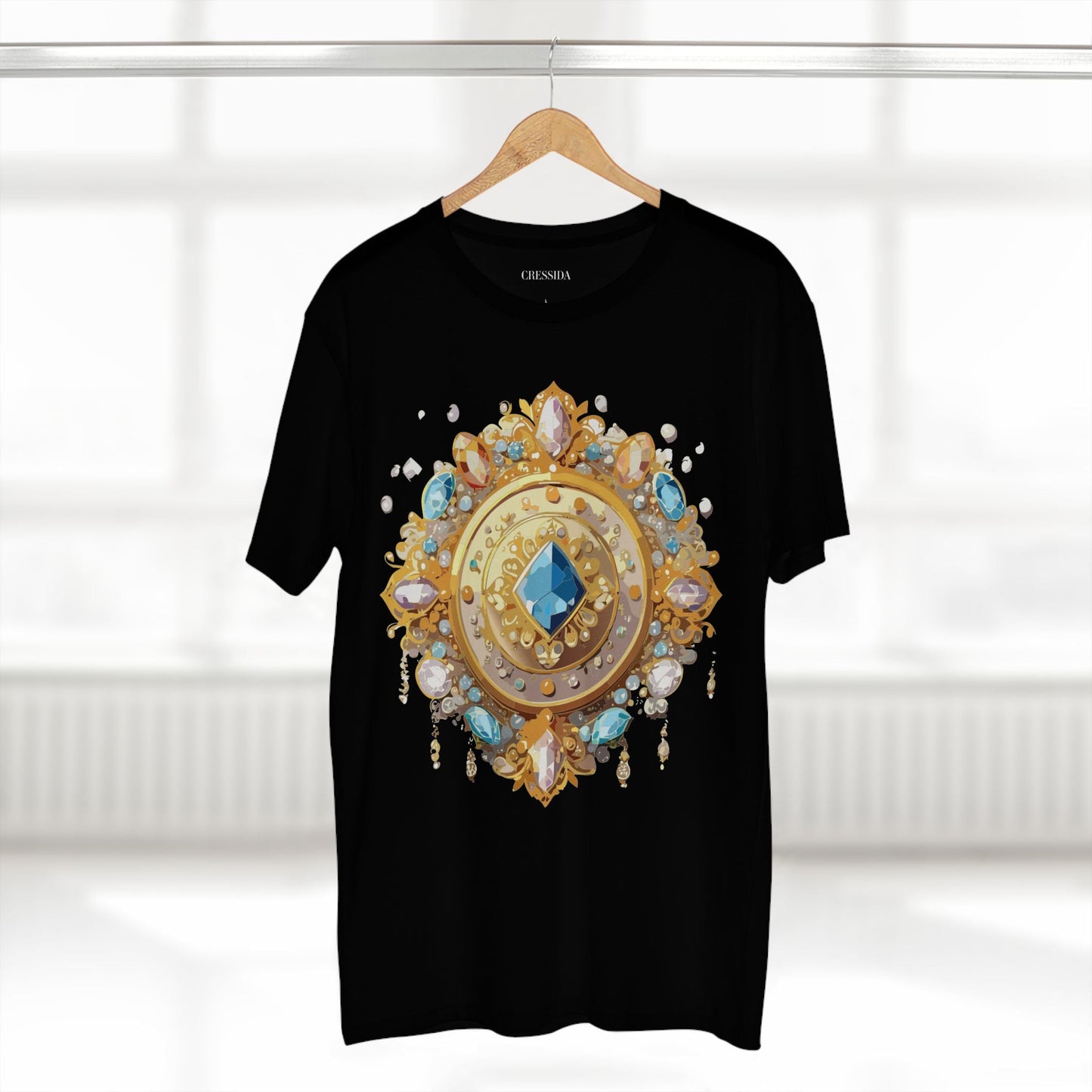 Medallion Graphic T-Shirt Unisex 100 Cotton With Gold Art Design Medal Tee 18