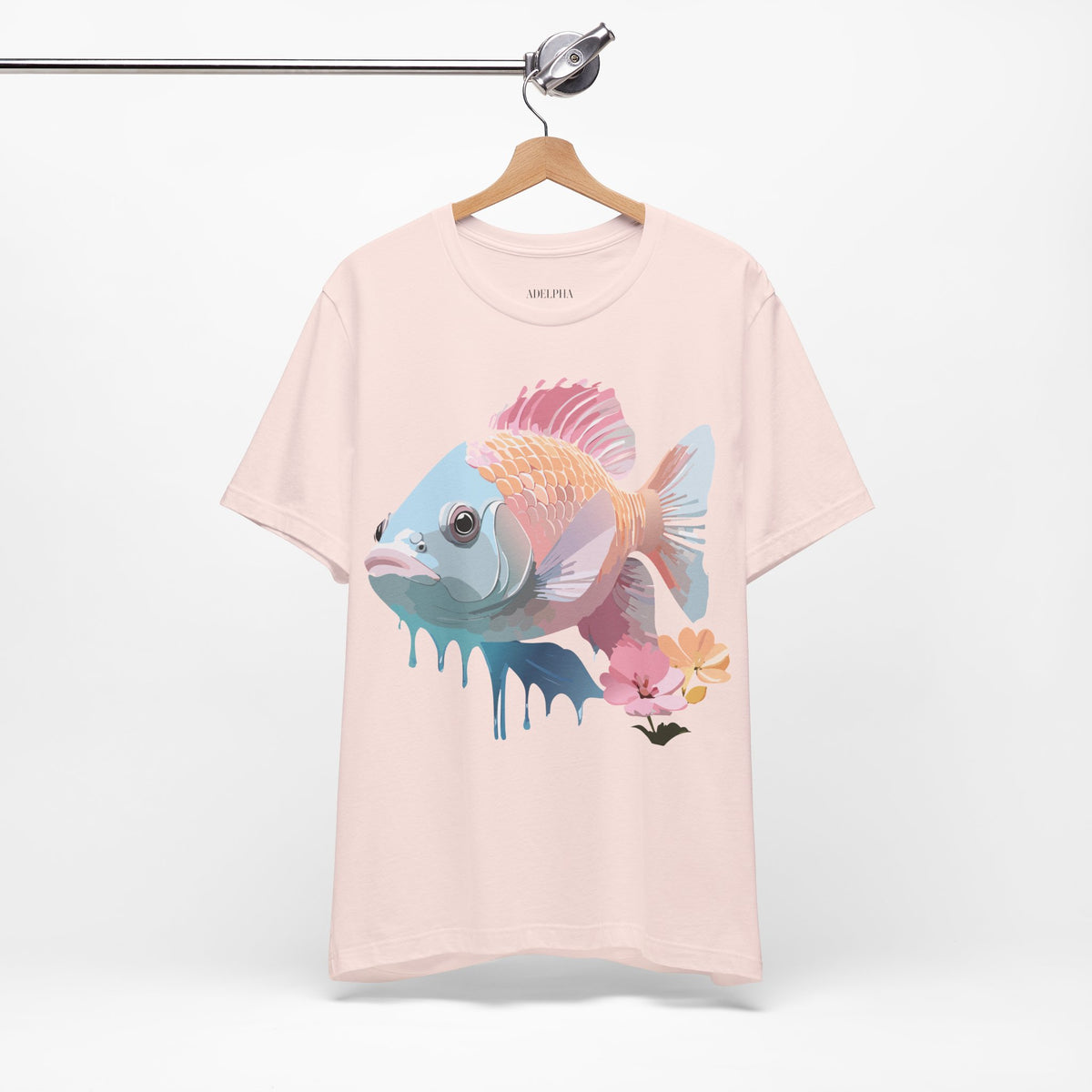 Fish Graphic Design Tee Bella+Canvas Unisex 100 Cotton Tee Shirt a105