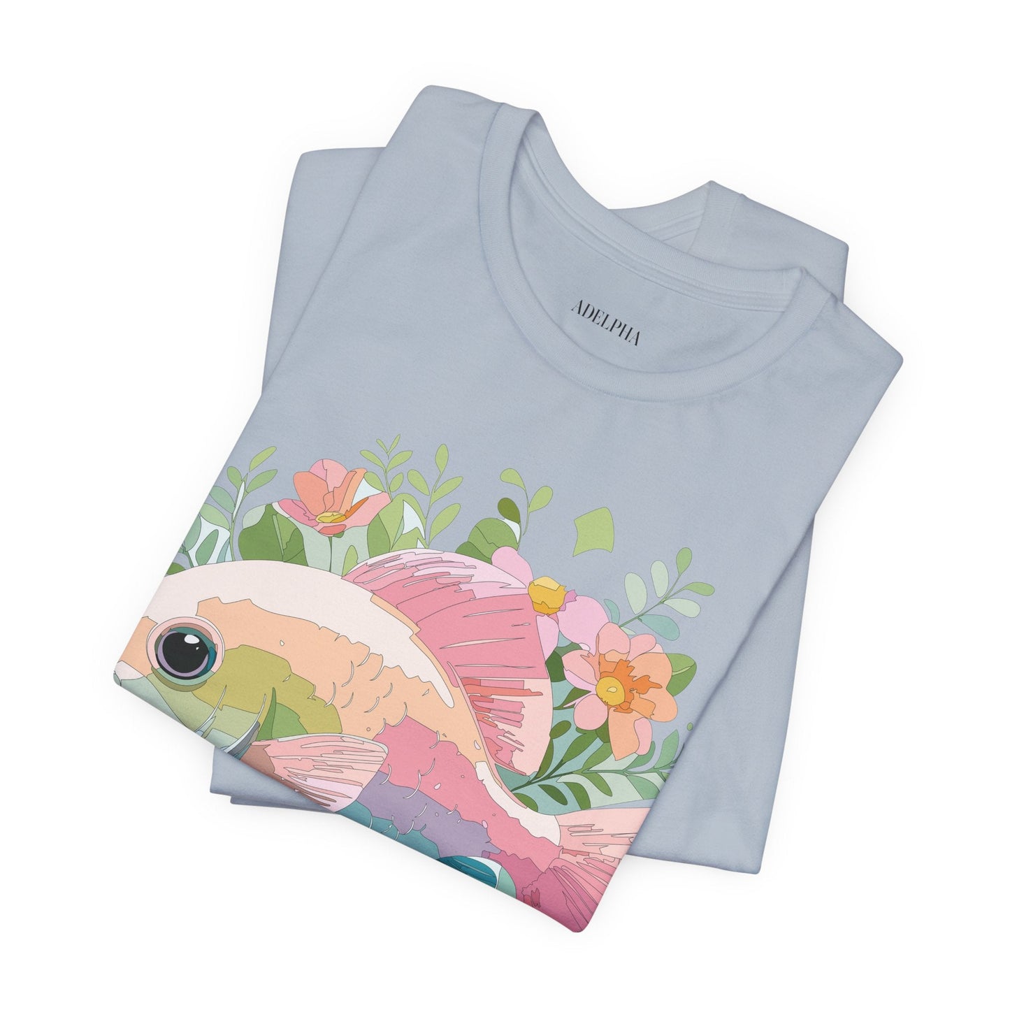 Fish Shirt Graphic Tee Unisex Adelpha Art Design Vintage Inspired Artwork for Everyday Wear