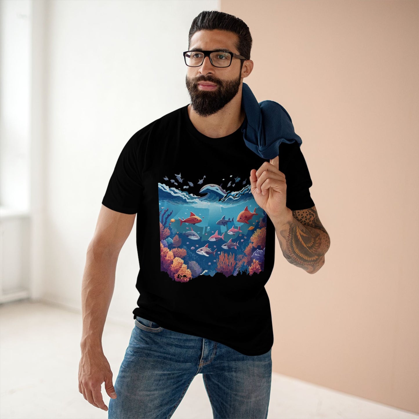 Ocean Shirt Ocean Pacific OP2 Unisex Premium Cotton Art Tee With Original Design Retro2Nova