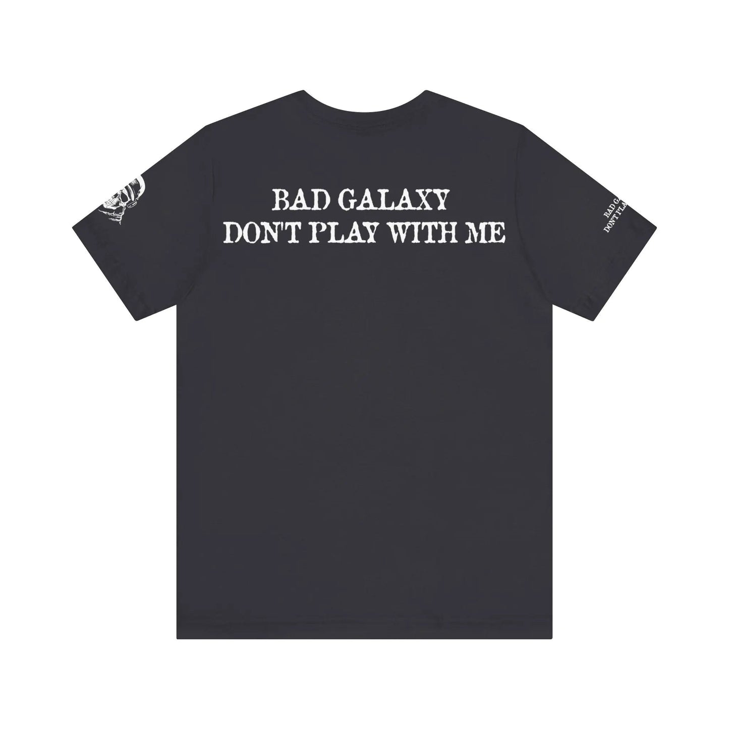 Bad Galaxy Skull T Shirt Made To Order 100 Percent Cotton Eco Friendly Inks USA Designed