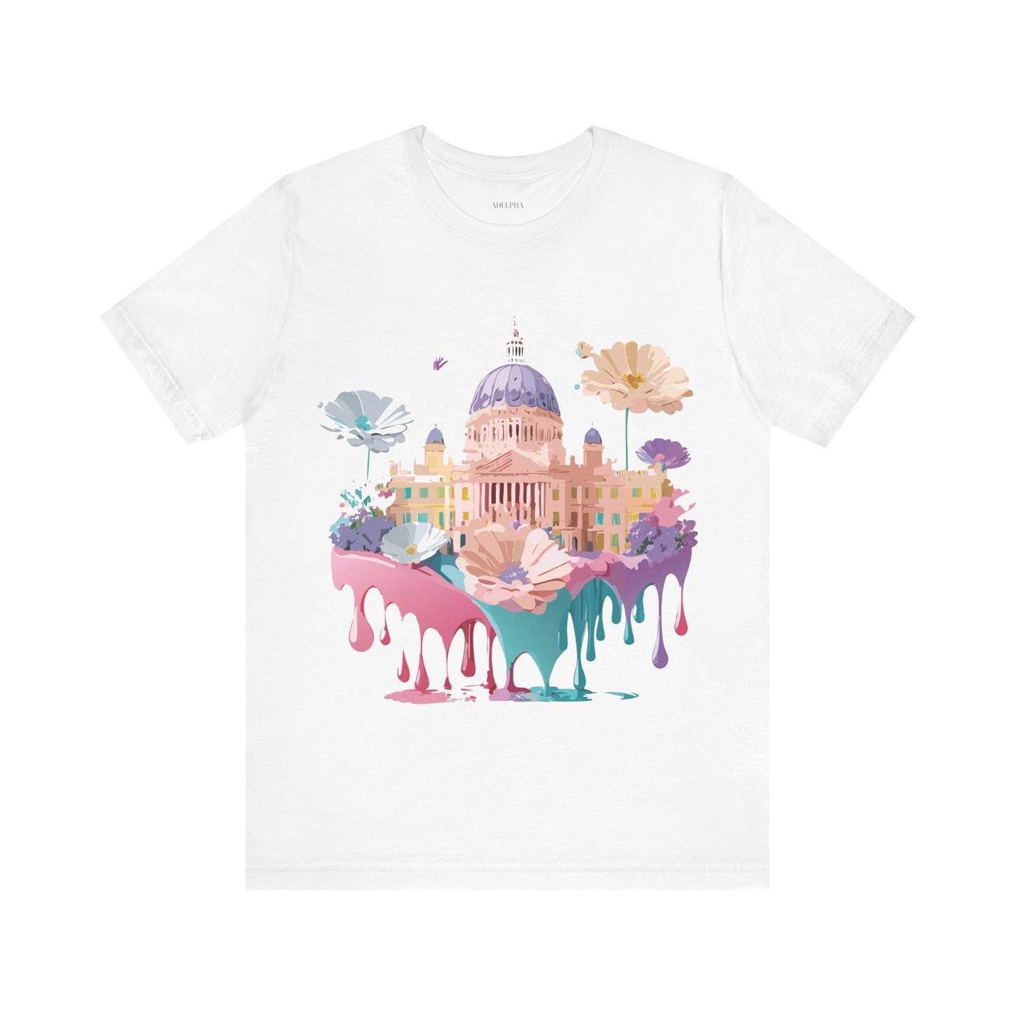 Madrid Tourist Shirt Unisex Graphic Tee With Vintage Adelpha Art Design Short Sleeve