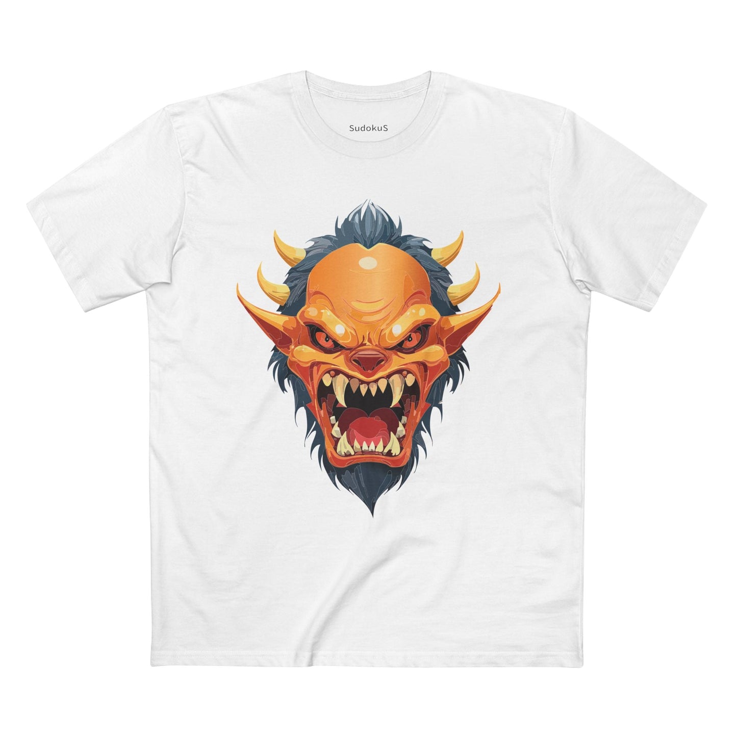 Cartoon Monsters Graphic Unisex 100 Cotton Staple Tee 8