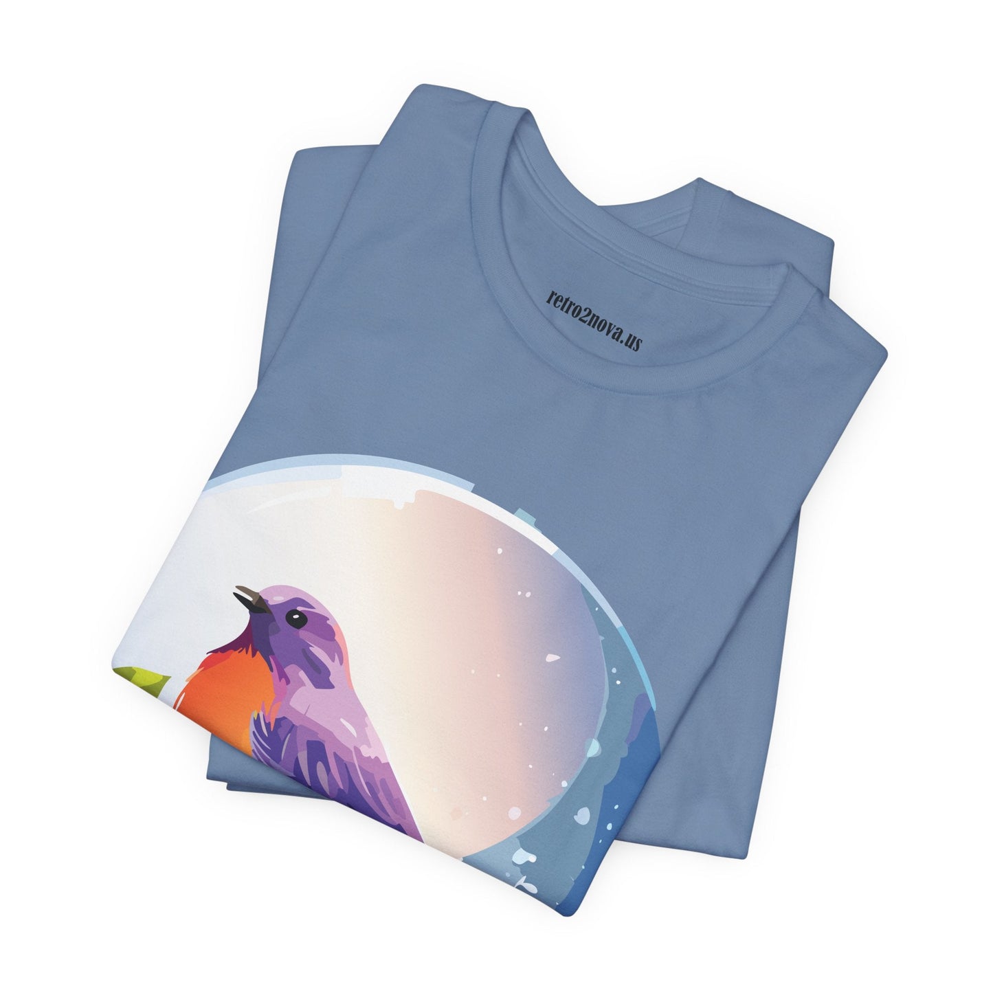 Unisex Animals And Bird Shirt Graphic Cotton T Shirt With Original Retro2Nova Art Premium Short Sleeve Tee