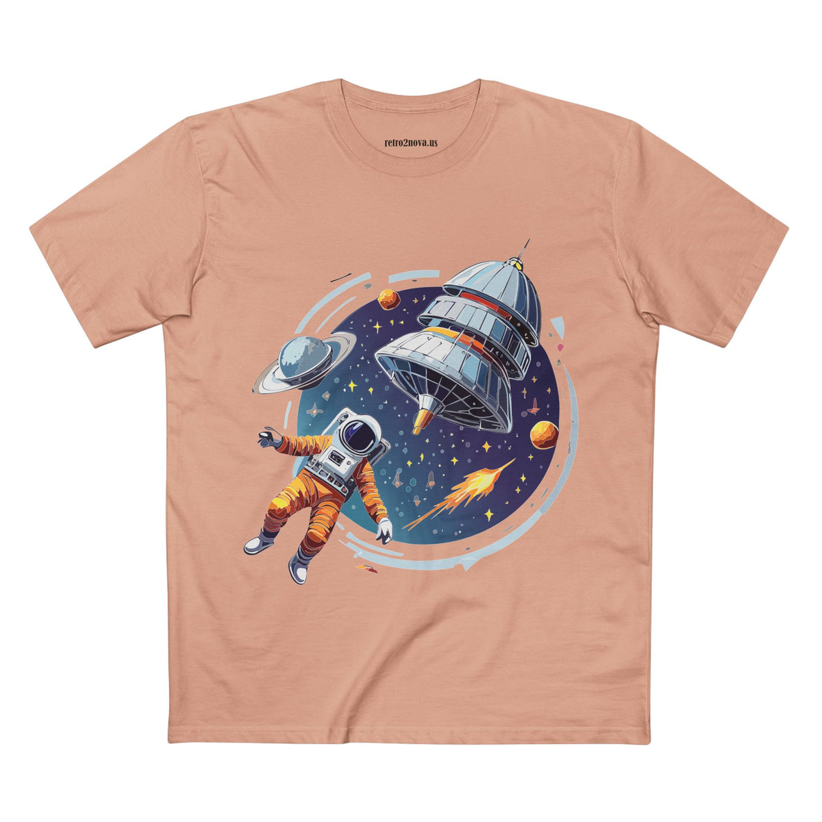 Cosmos Astronaut Graphic Tee Staple Unisex 100 Cotton Tee Shirt - CS-28