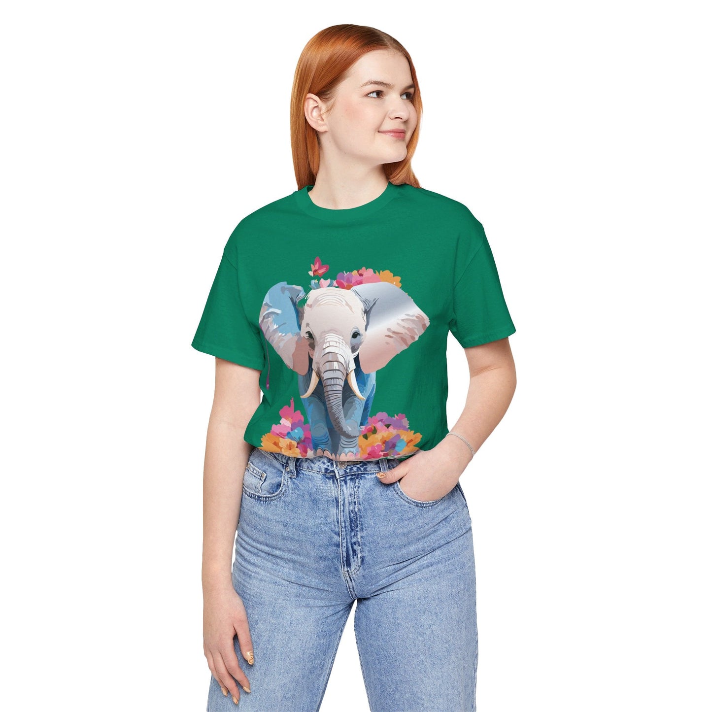 Elephant Graphic Tee Unisex Short Sleeve by Adelpha Premium Vintage Inspired Artwork