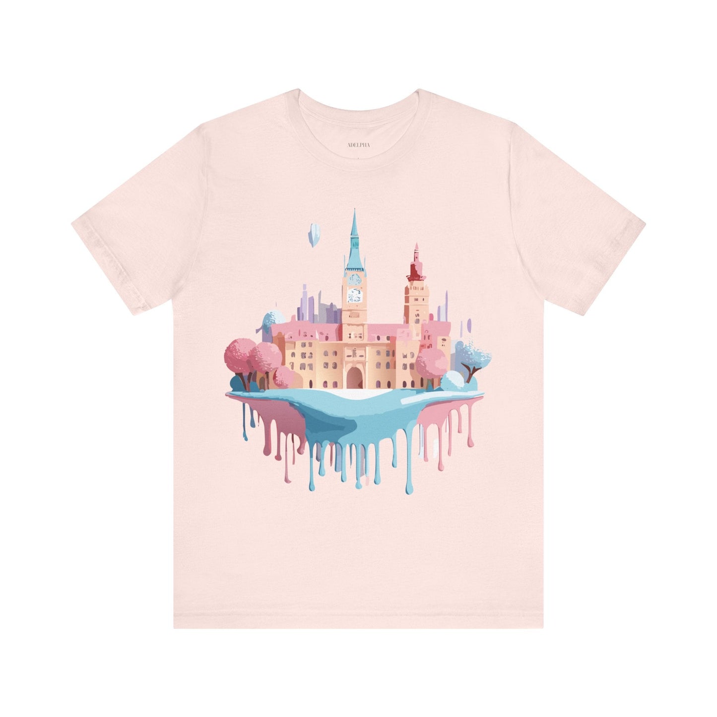 Tourist Shirt Prague Graphic Tee Unisex Jersey Short Sleeve Vintage Style Adelpha