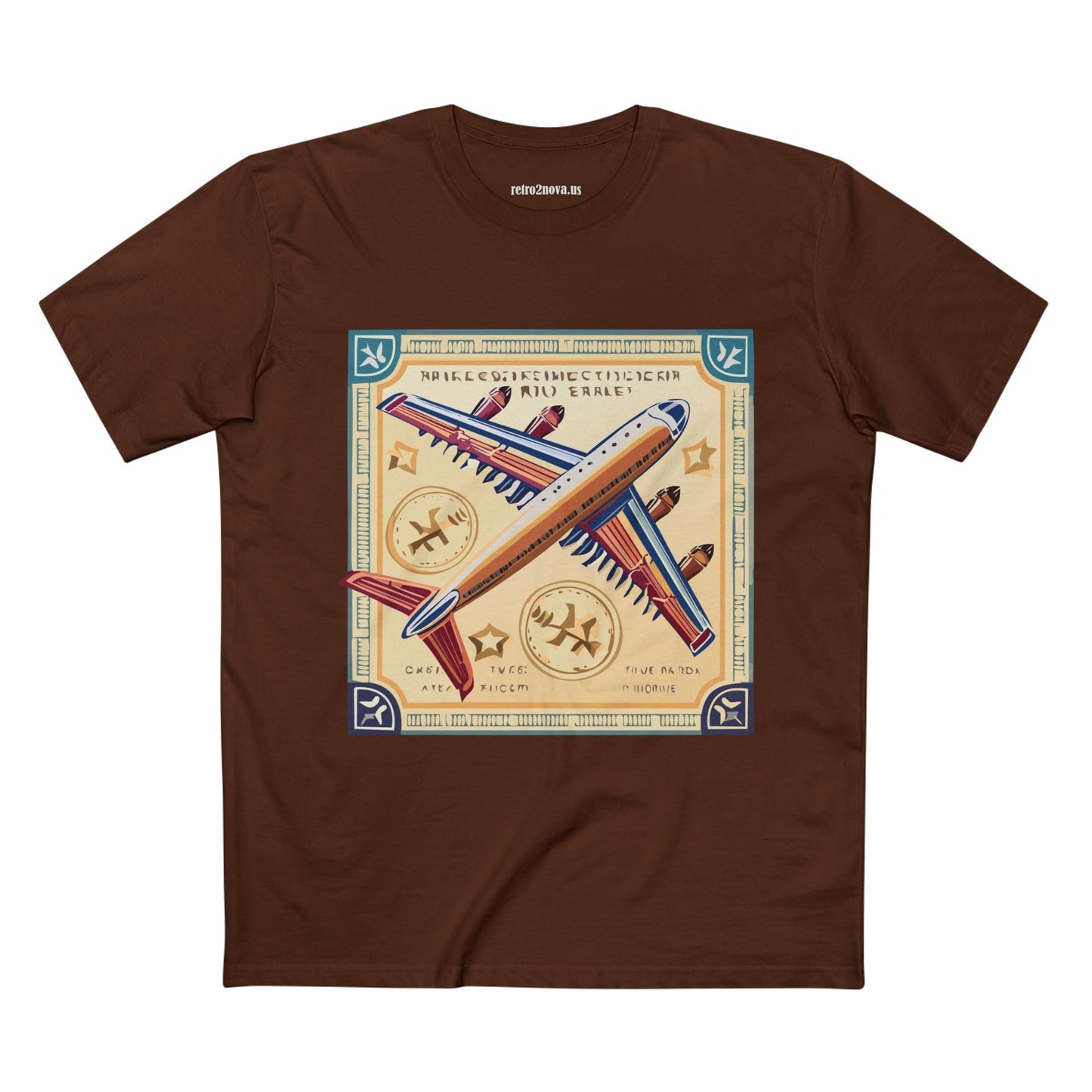 Postage Stamp Shirt Unisex Premium Cotton Tee With Original Art By Retro2Nova Art Collection
