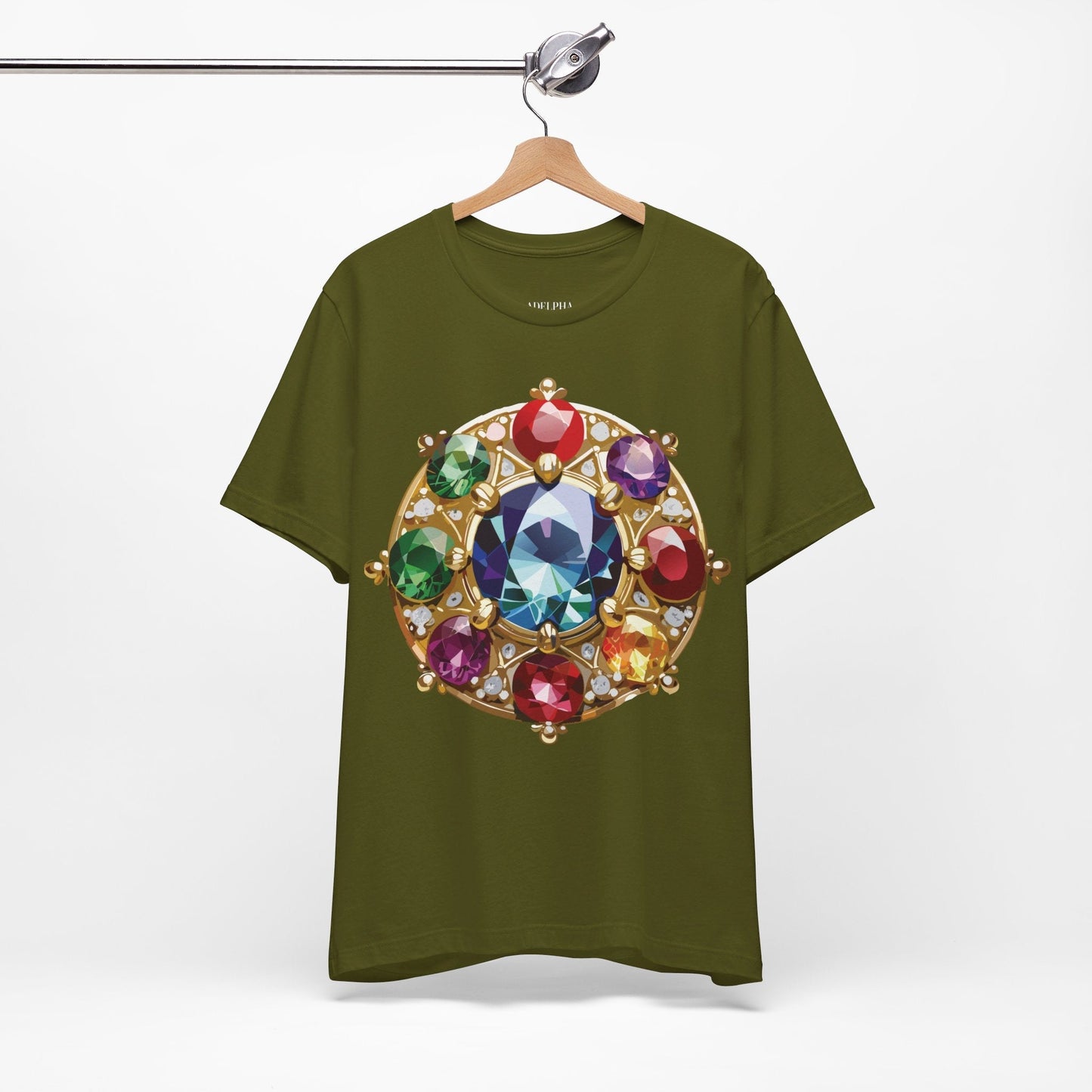 Jewelry Graphic Unisex 100 Cotton Vintage Treasure Art T-Shirt 39