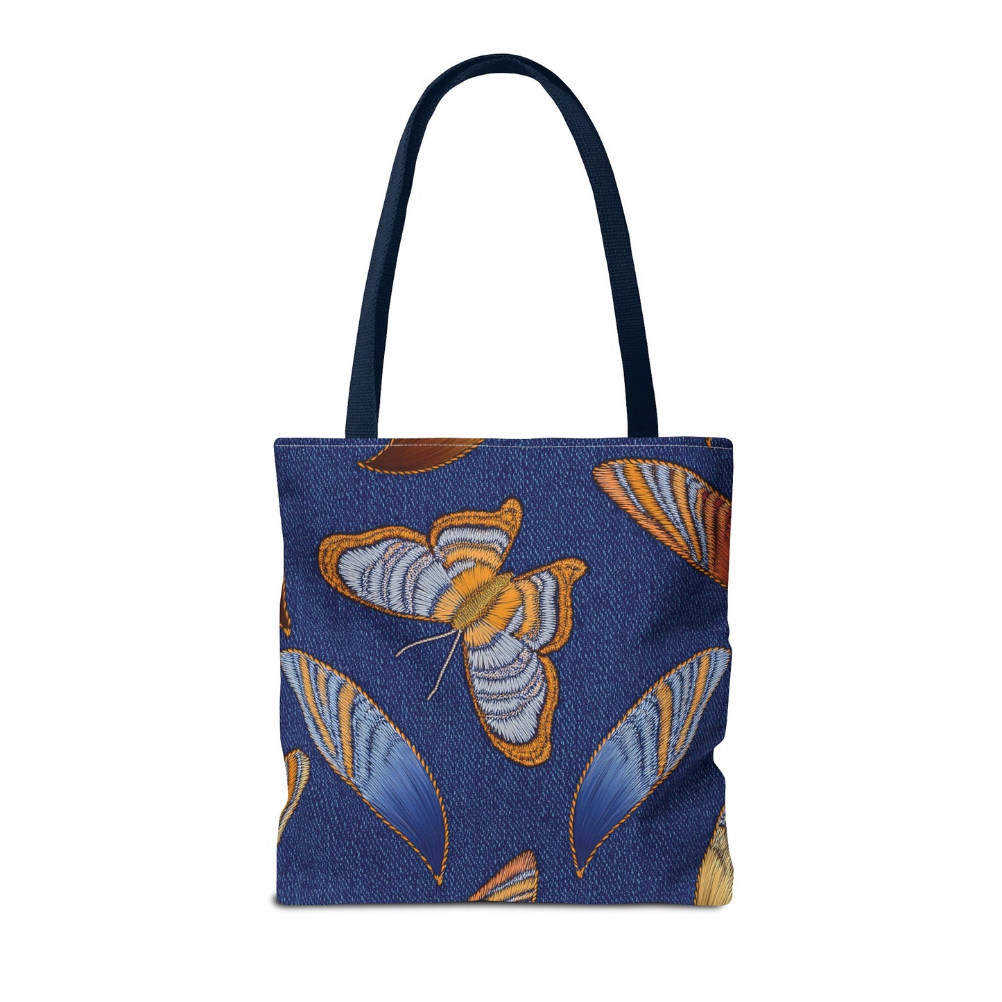 Denim Fabric Imitation Print Unisex Canvas Bag Poly Spun 3 Sizes Tote Bag 173