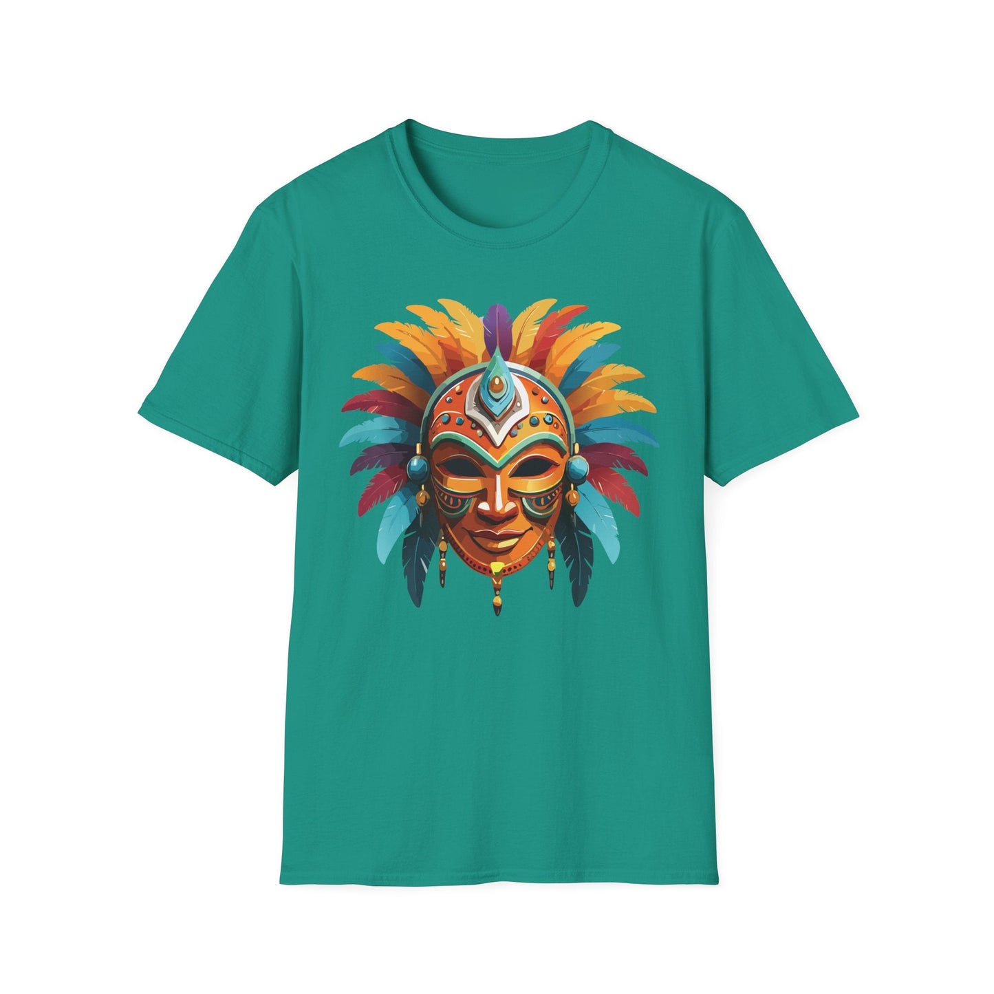 Mask Tee Shirt Unisex Softstyle 100 Percent Ring Spun Cotton Masquerade Tees For Comfort