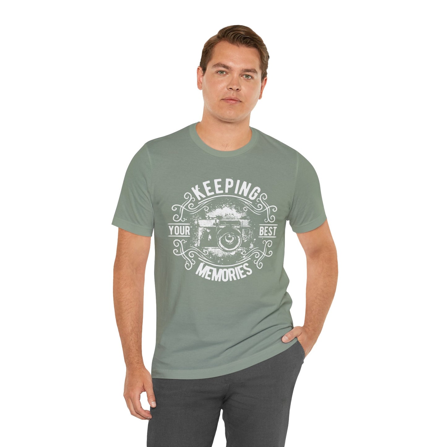 Keeping Your Best Memories T-Shirt Vintage Camera Graphic T-Shirt A-5