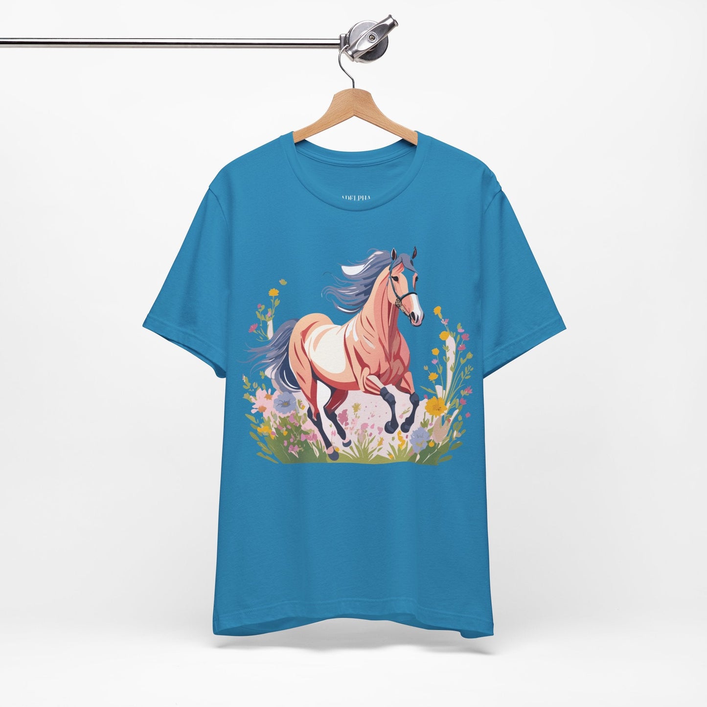 Horse Graphic Unisex 100 Cotton Vintage Animal Art T-Shirt 8