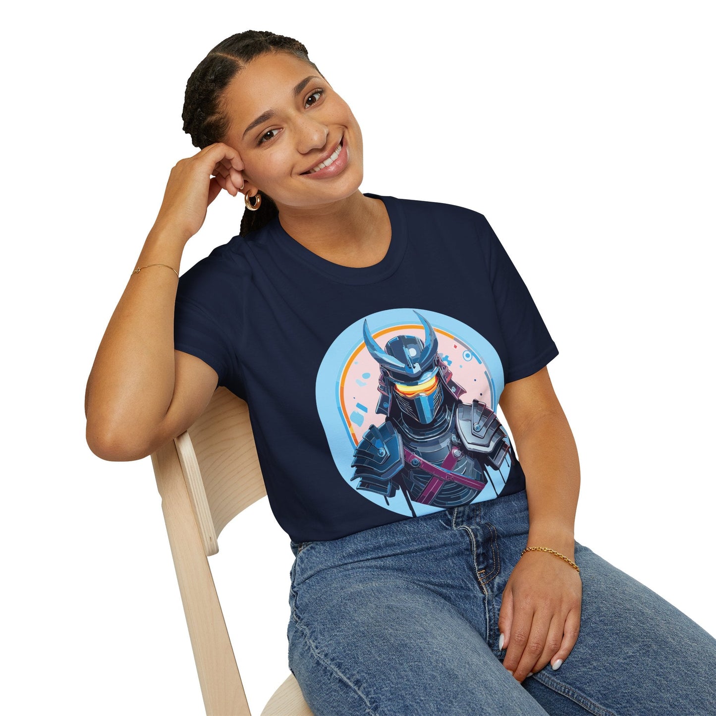 Samurai T Shirt Unisex Softstyle 64000 Tee Lightweight Comfortable 100 Percent Ring Spun Cotton