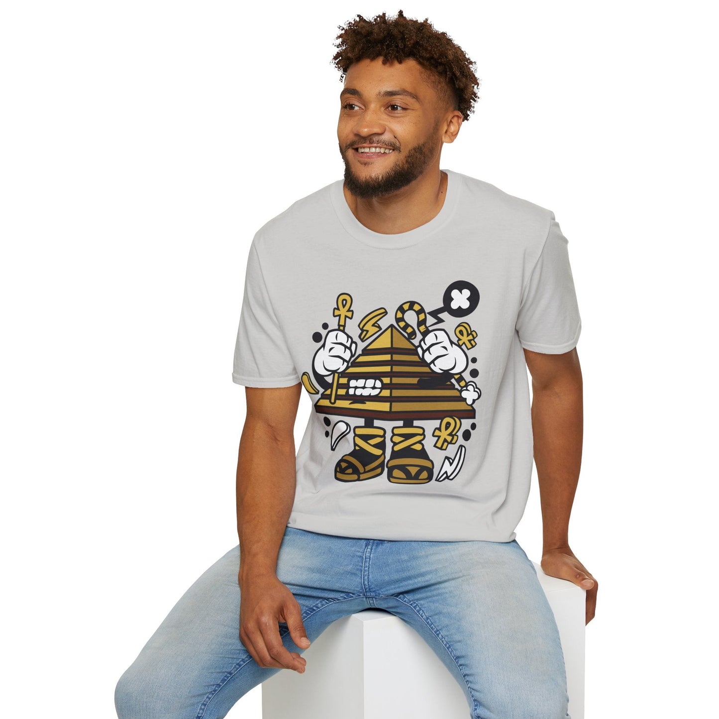 Cartoon T Shirt Animation T Shirt Funny Tee Shirt Short Sleeve Unisex Gildan Softstyle 64000 Cotton