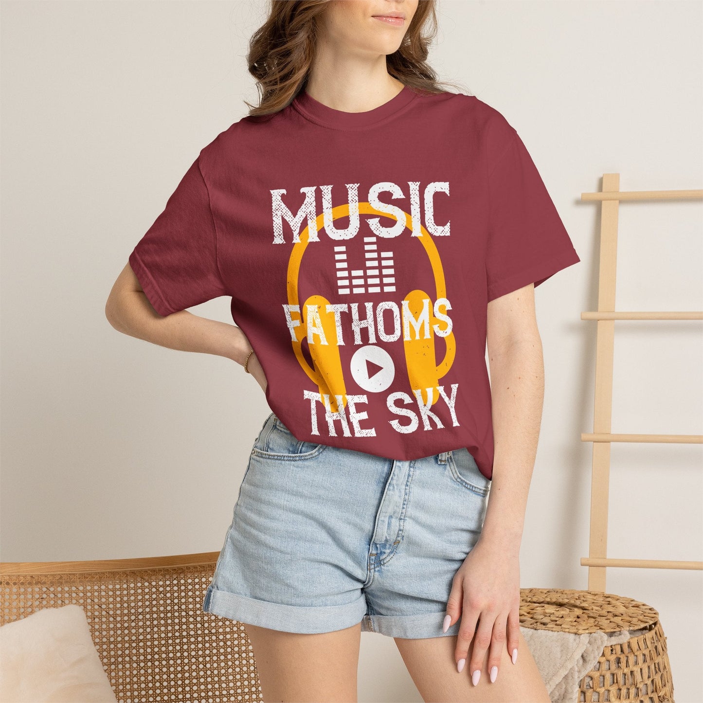 Music Graphic Design Unisex Cotton T-shirt m24