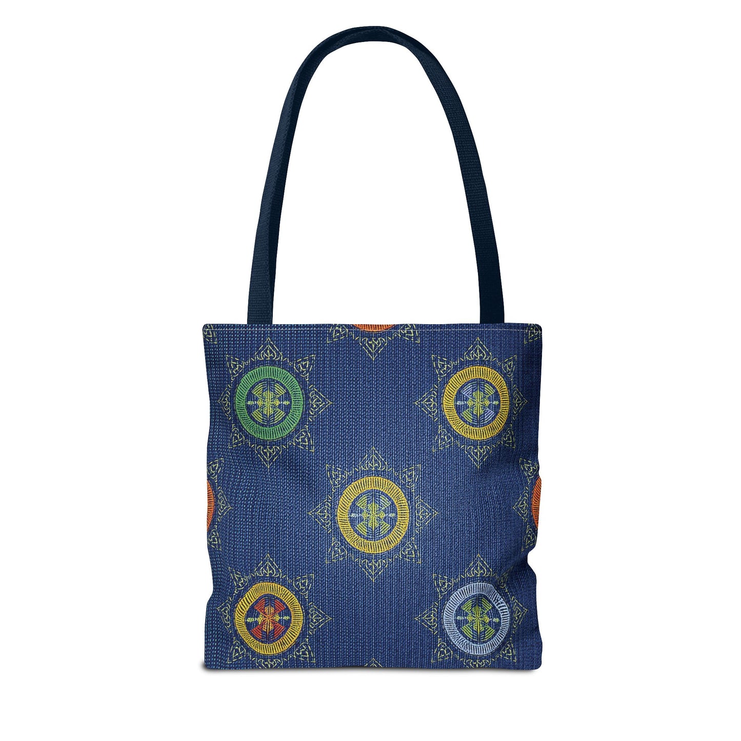 Diwali Graphic Denim Fabric Imitation Print Unisex Canvas Bag Poly Spun 3 Sizes Tote Bag 205-2