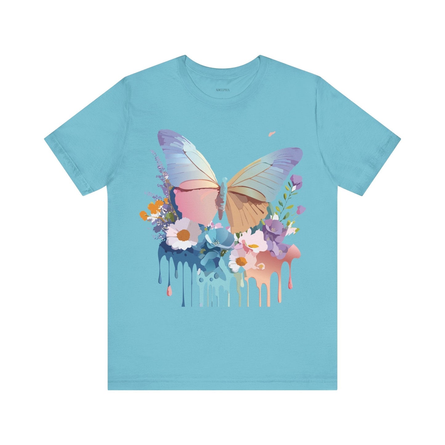 Butterfly Graphic Tee Unisex Vintage Inspired Art Design by Adelpha