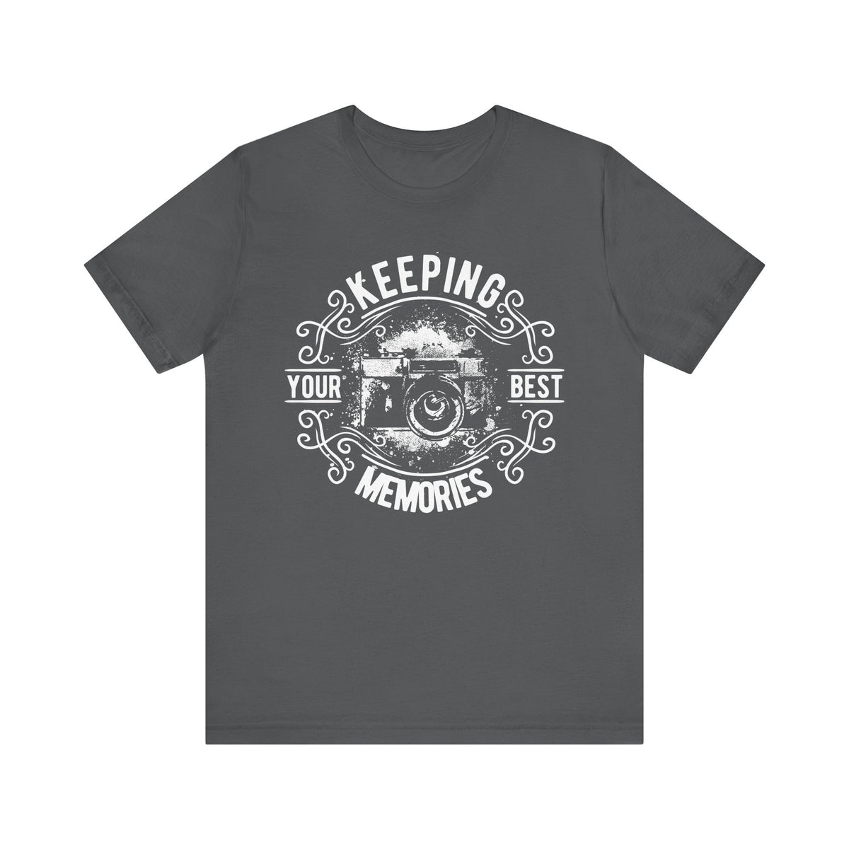 Keeping Your Best Memories T-Shirt Vintage Camera Graphic T-Shirt A-5