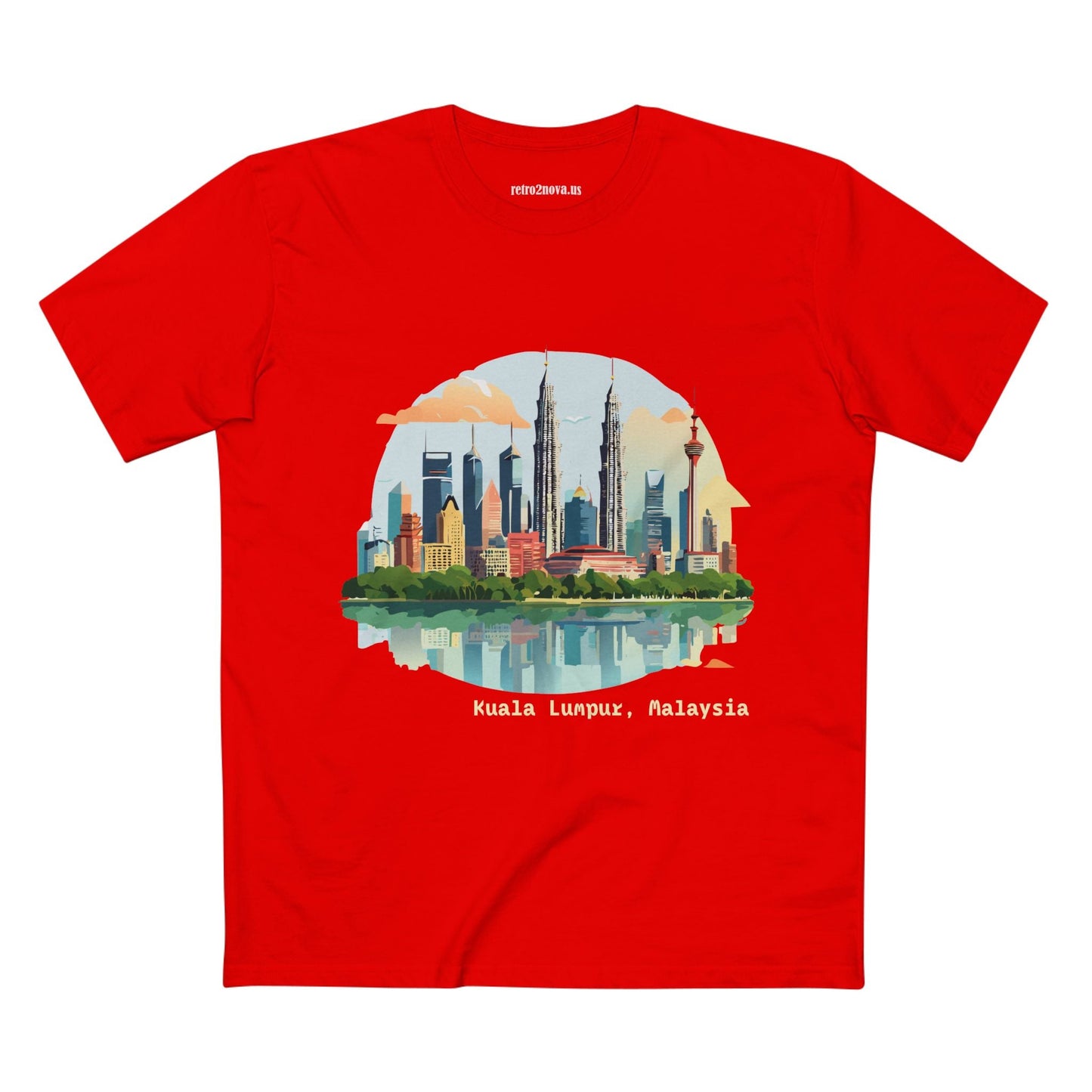 Kuala Lumpur Travel Shirt Unisex Premium Cotton Art Tee with Original Design for Travel Enthusiasts