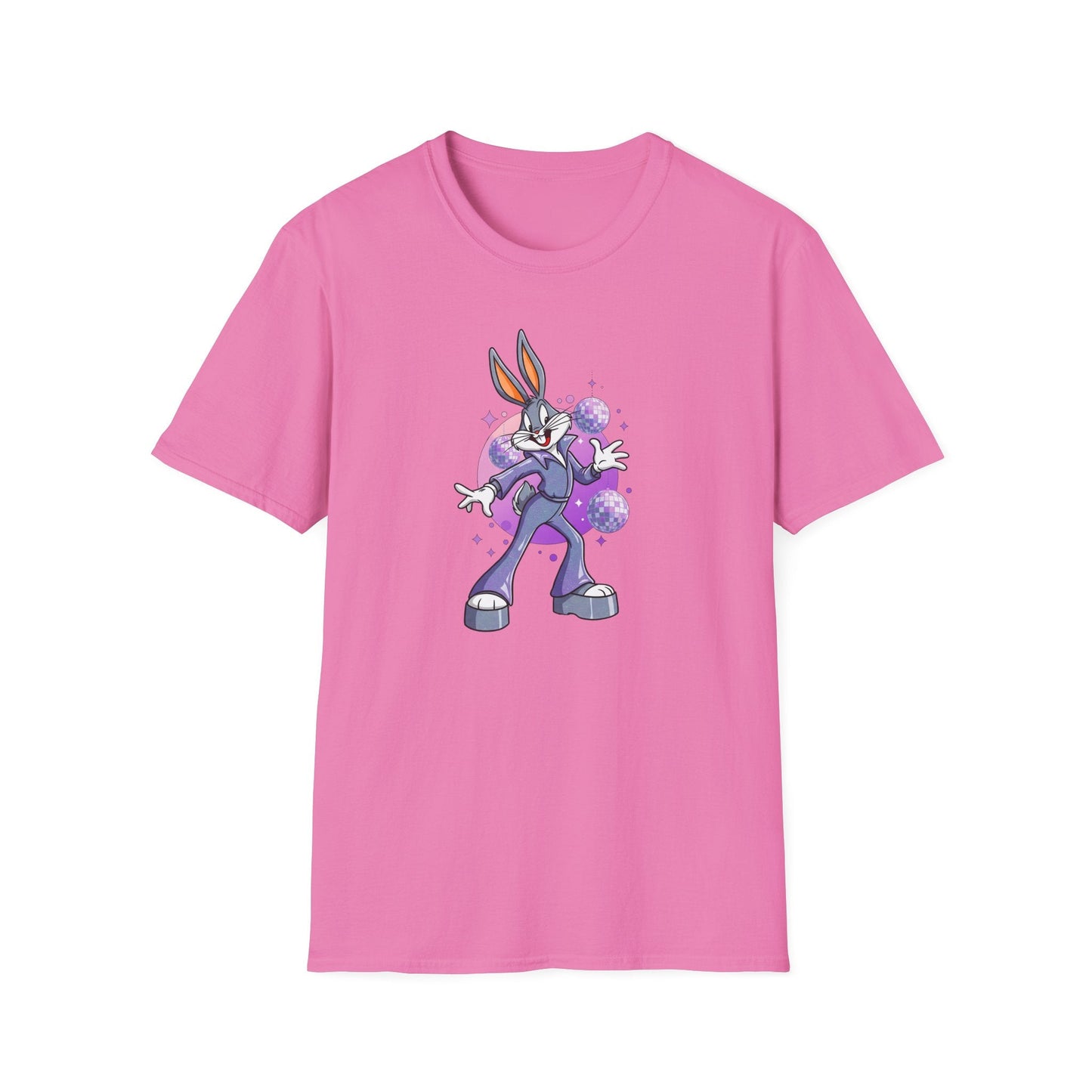 Bugs Bunny Unisex T Shirt Cartoon Animation Tee Gildan Softstyle 64000 Cotton Tee