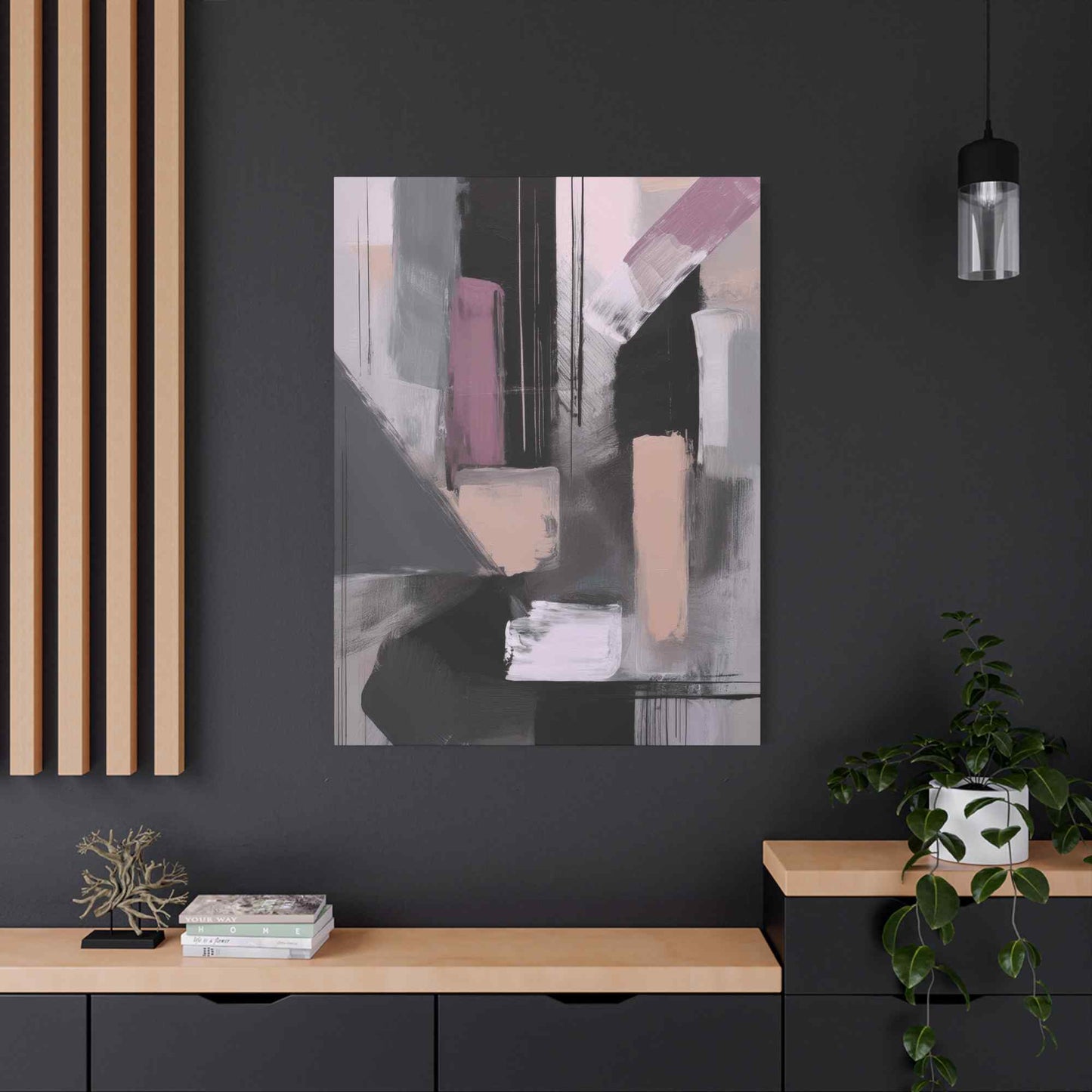 Abstract Geometric Painting Print Canvas 20x24,20x30,24x30 24x32,24x36,30x40 32x48,36x48,40x60 Pine-Wood Inner Frame ABS-47