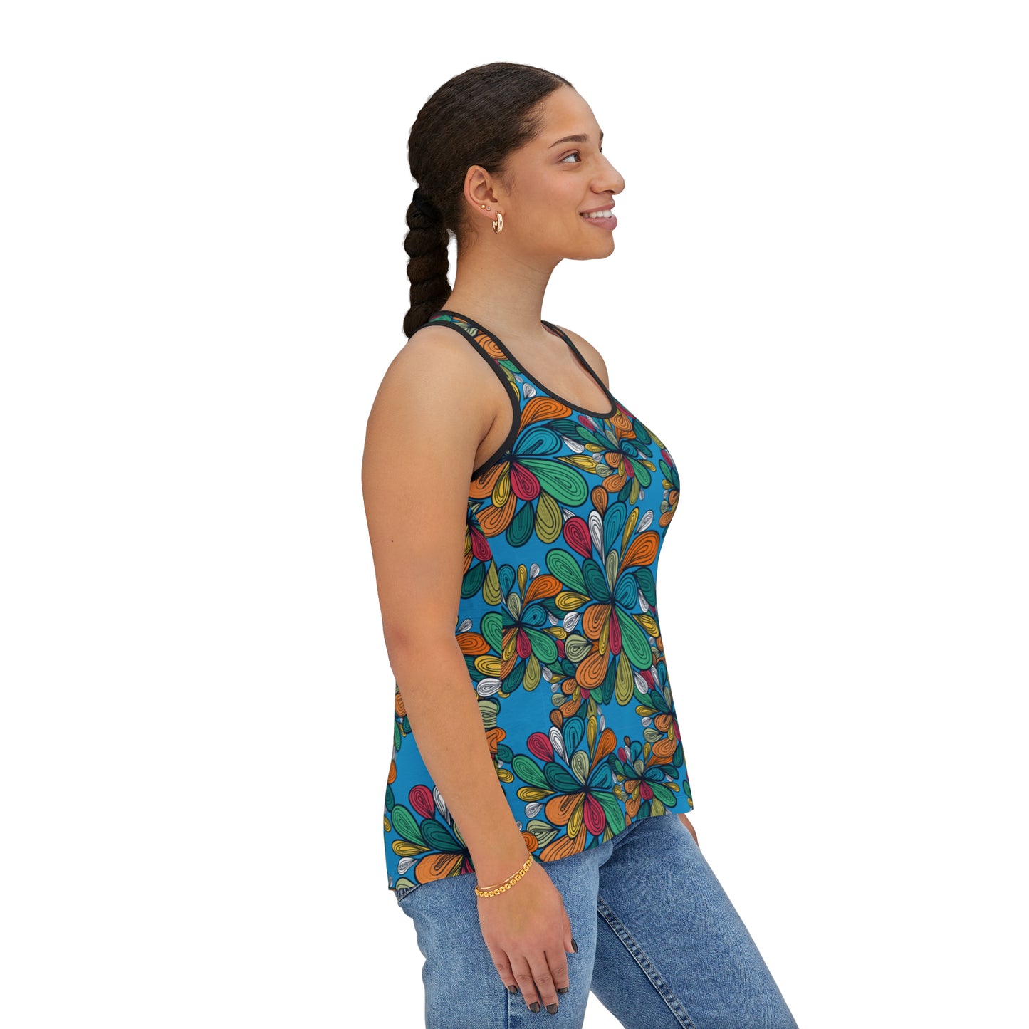 Sommerliches Tank Top mit floralen Prints