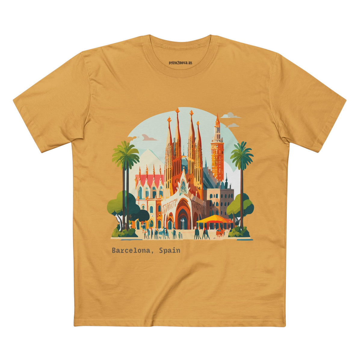 Sagrada Familia Barcelona Illustration Tee | Spain Travel Shirt