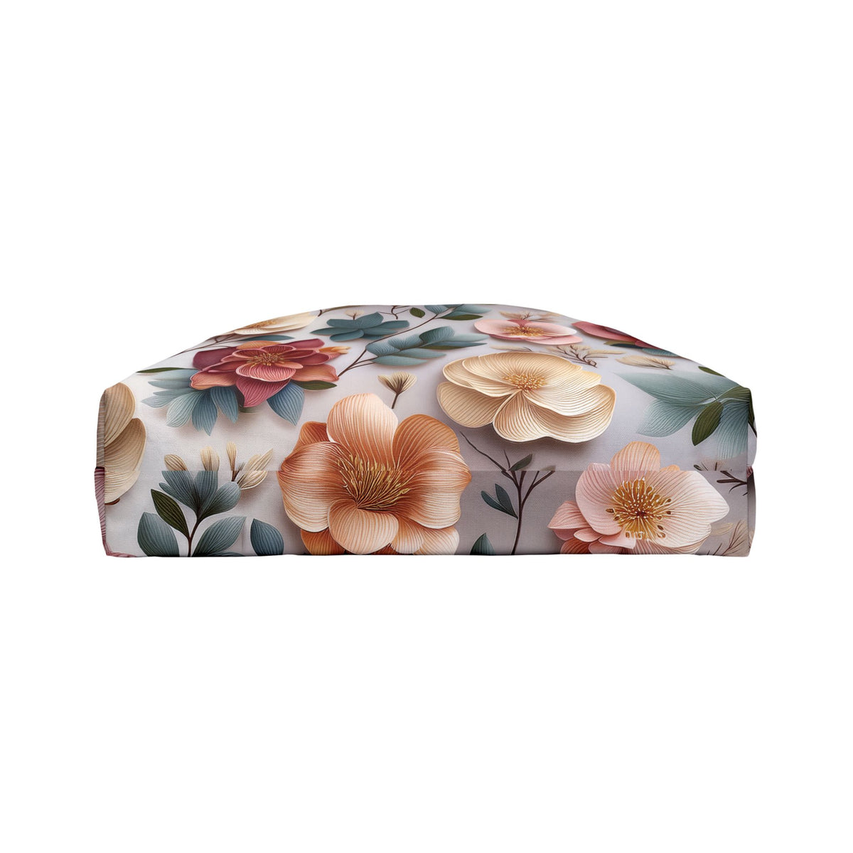 Floral Print Poly Canvas Weekender Bag 17