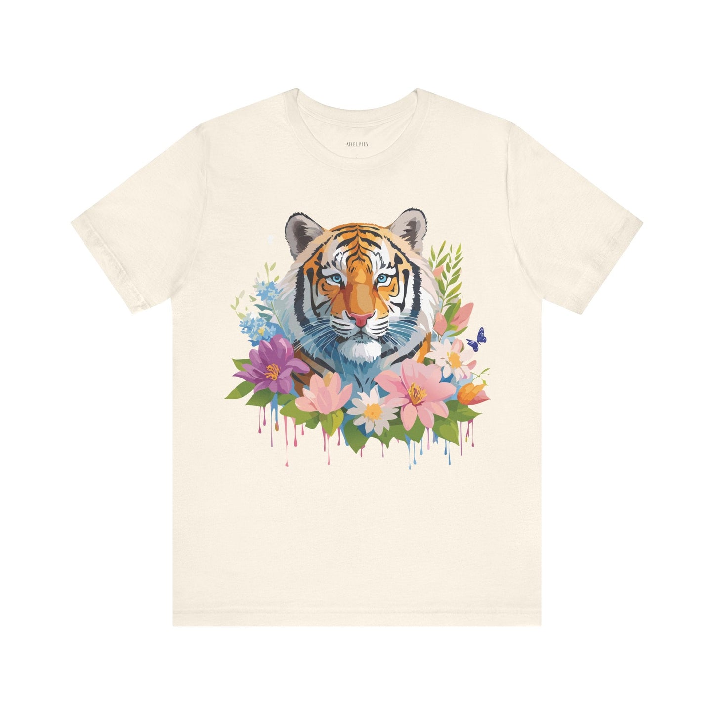 Tiger Graphic Tee Unisex Vintage Inspired Shirt By Adelpha Premium Short Sleeve Edition
