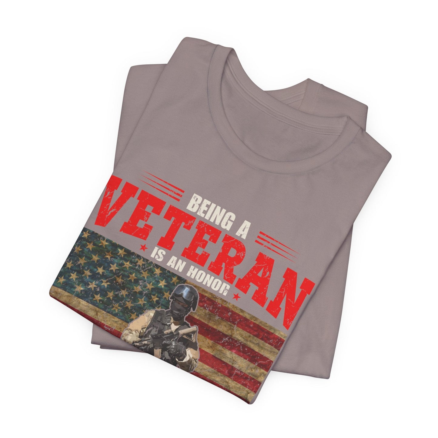 Army Veteran Patriotic Graphic Design Unisex Cotton T-Shirt v34