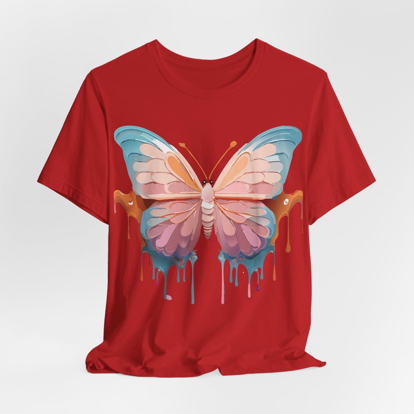 Butterfly Graphic Unisex 100 Cotton Lightweight Vintage Design Jersey Tee 86
