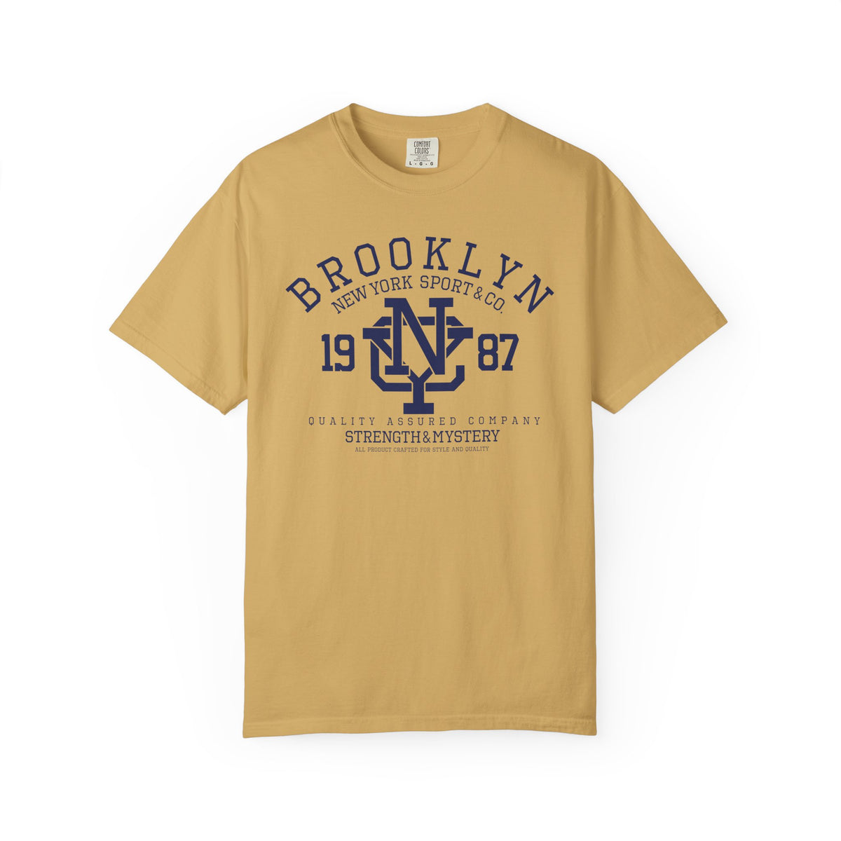 Brooklyn 1987 Athletic Logo Unisex Comfort Colors Garment-Dyed Heavyweight 100 Cotton Art Design T-Shirt w10