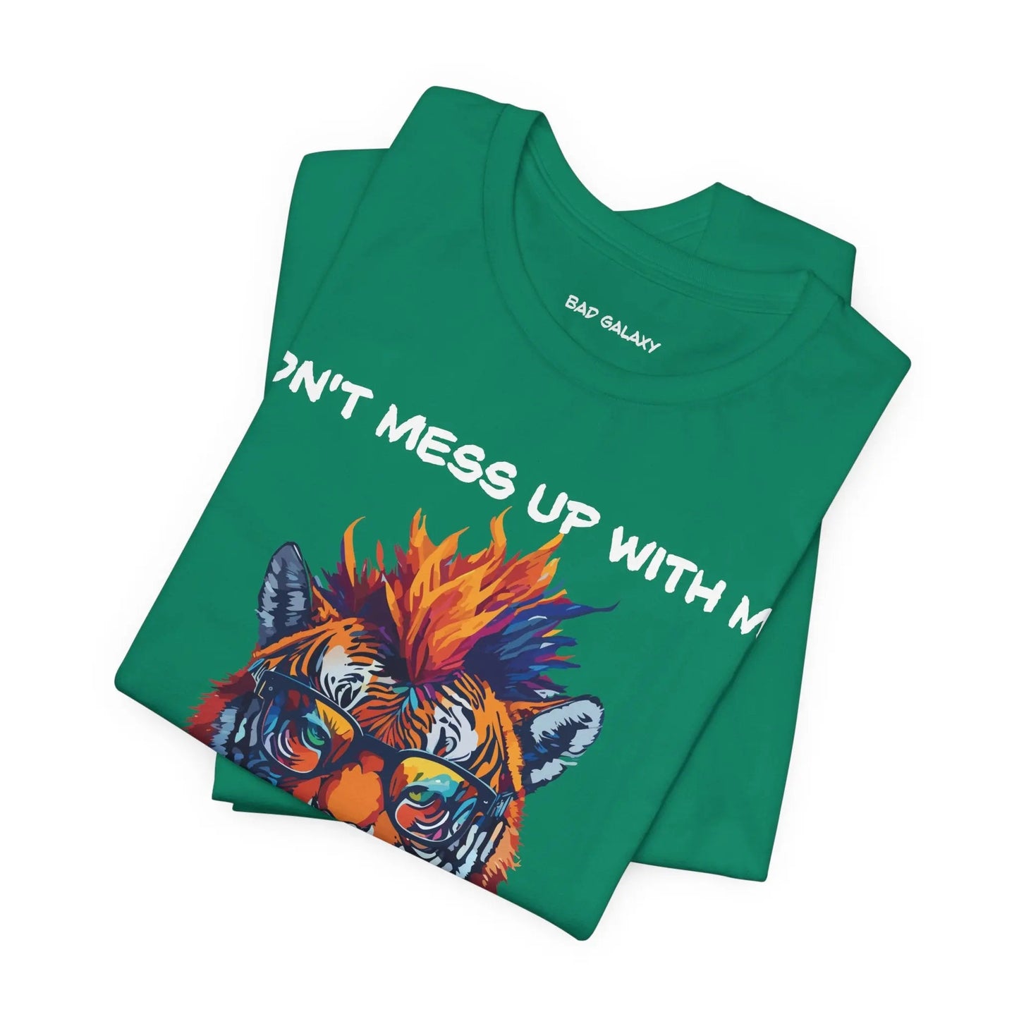 Bad Galaxy Animal T Shirt 100 Percent Cotton Eco Friendly Ink Made in USA Durable Stitching
