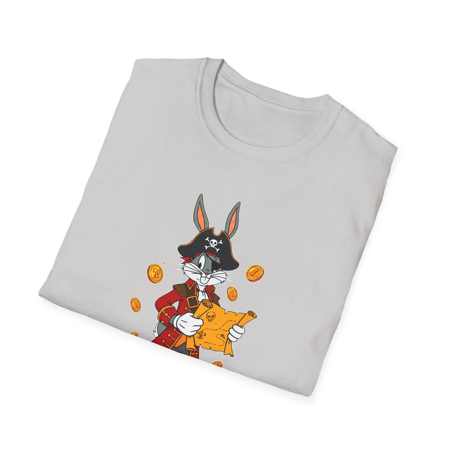 Bugs Bunny Cartoon T Shirt Unisex Gildan Softstyle 64000 Tee With Animated Artwork