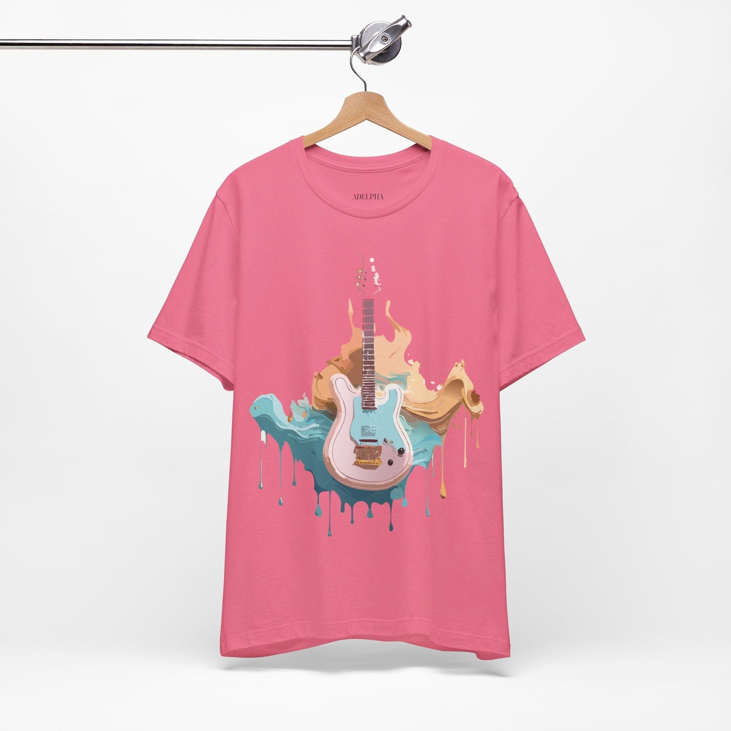 Music Graphic Unisex 100 Cotton Vintage Art with Musical Elements Tee 46