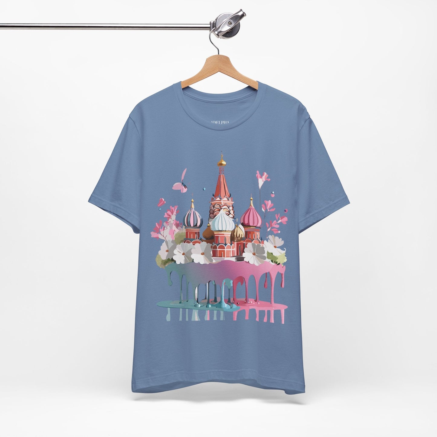 Unisex Moscow Tourist Graphic Tee By Vintage Inspired Art For Everyday Wear