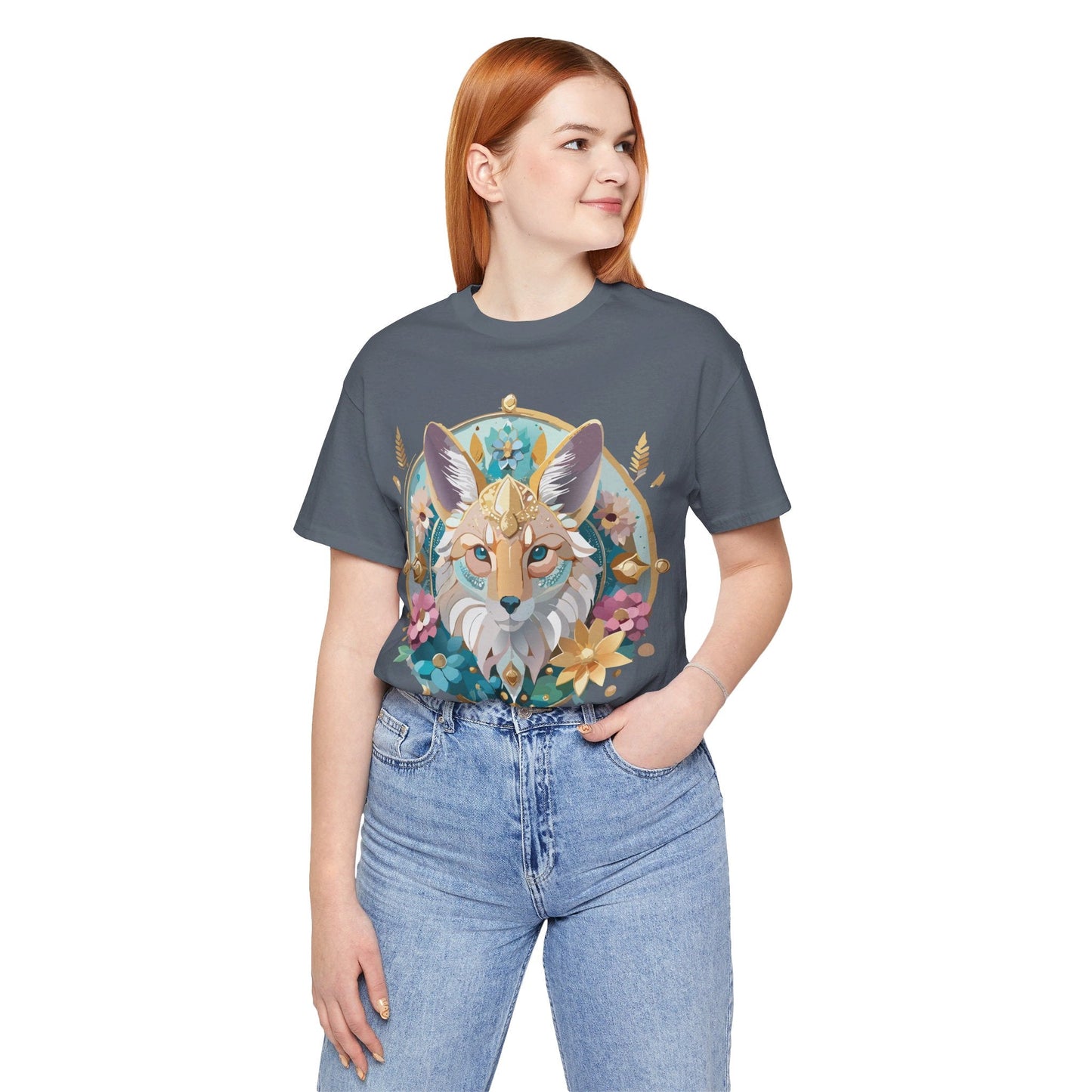 Adelpha Vintage Inspired Graphic Tee Medallion Art Unisex Short Sleeve Shirt Premium