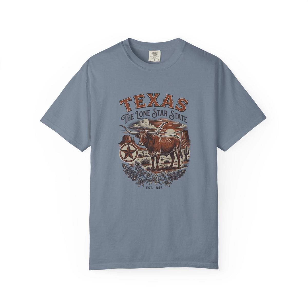 Texas State Vintage Travel Tourist Graphic Tee Unisex 100 Cotton Comfort Colors T-Shirt