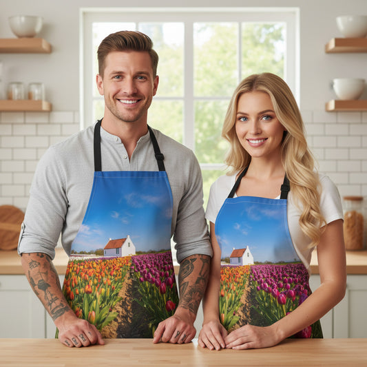 Home 100% Polyester Stain-resistant 31.5 x 25.6  Art Print Canvas Apron 4