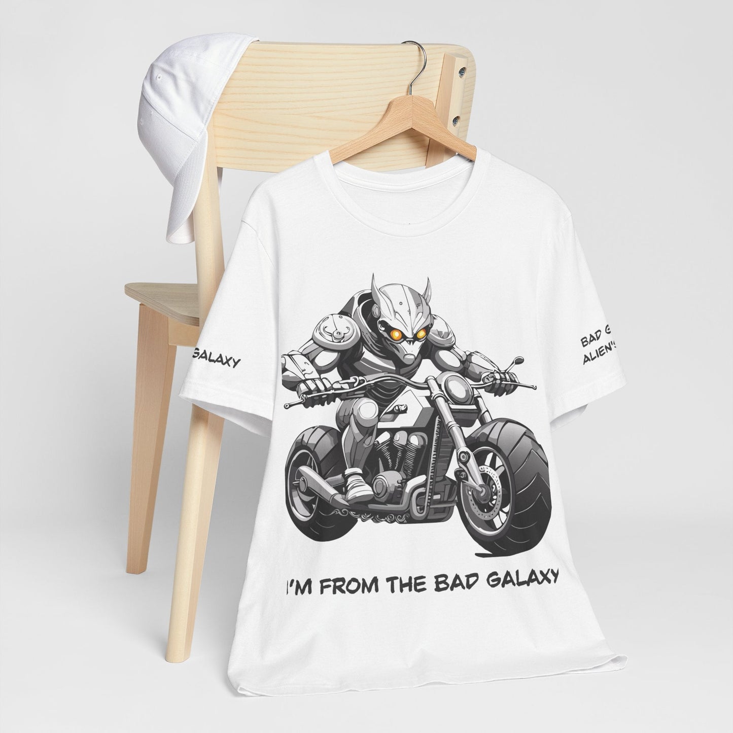 Alien Tee Shirt From Bad Galaxy USA Made To Order Cotton Tee With Eco Friendly Inks Now