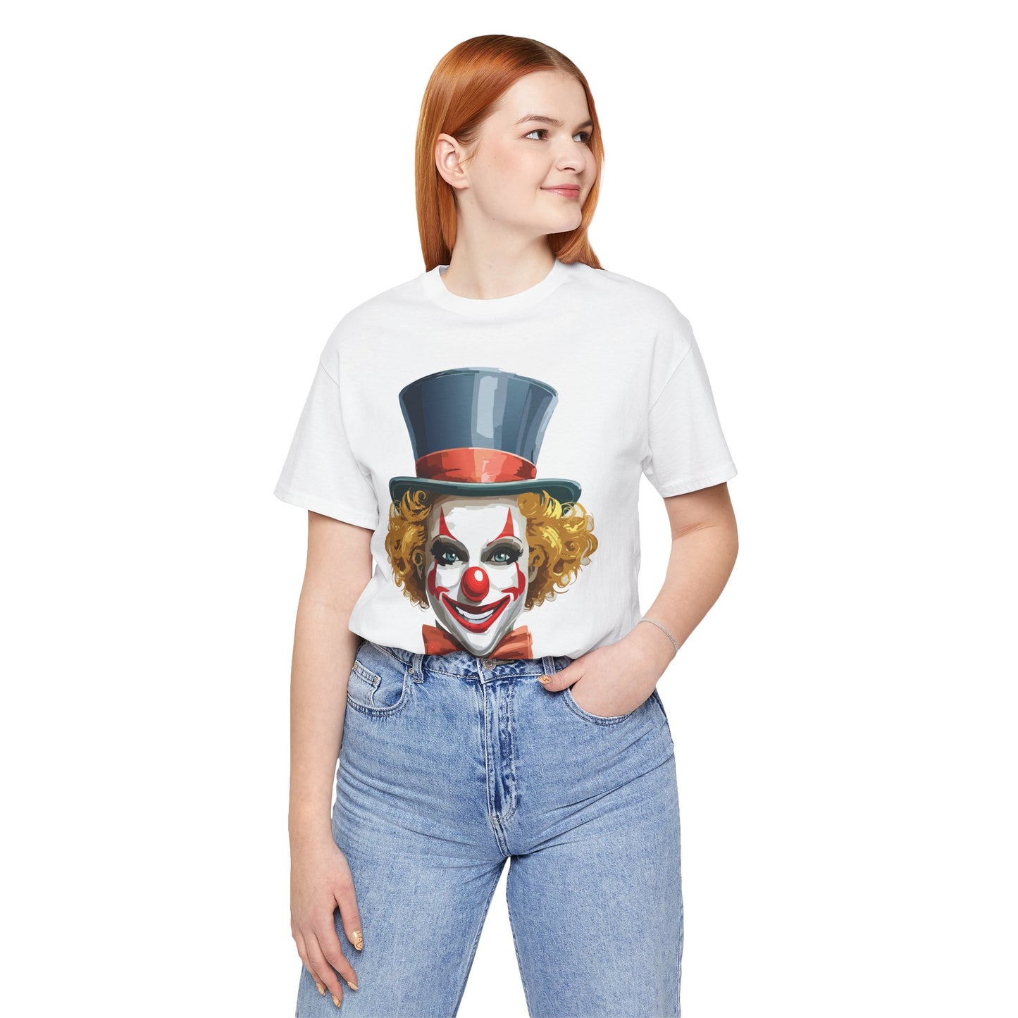 Clown Shirt, Funny Shirt, T-Shirt with Clown, Funny Art Design Tee, Circus Tees, Circus T-Shirt, Unisex Humor Wear 11
